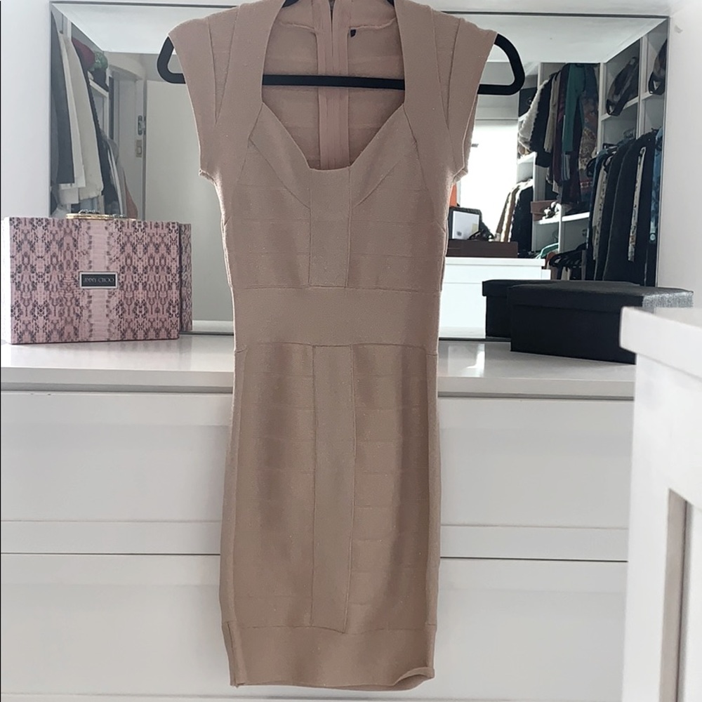 Tight fitted evening mini dress